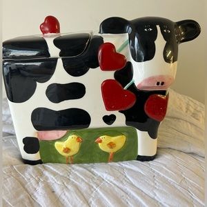 Pat Meyers Cow Cookie Jar Certified International Corp Collectible Ceramic